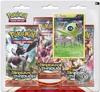 Pokemon TCG BREAKthrough BREAKthrough 3 Pack Blister Celebi booster pack