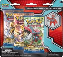 Pokemon TCG BREAKpoint BREAKpoint Collector Pin 3 Pack Blister Mega Scizor booster pack