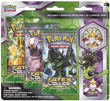 Pokemon TCG Fates Collide Fates Collide Three Pack Pin Blisters Mega Alakazam booster pack