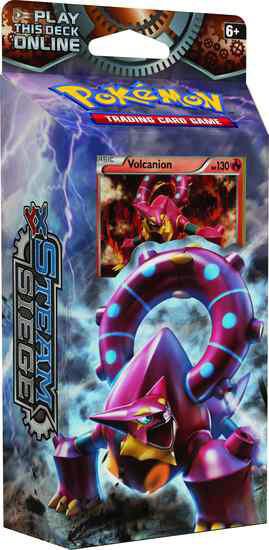 Pokemon TCG Steam Siege Steam Siege Theme Deck Gears of Fire Volcanion deck product