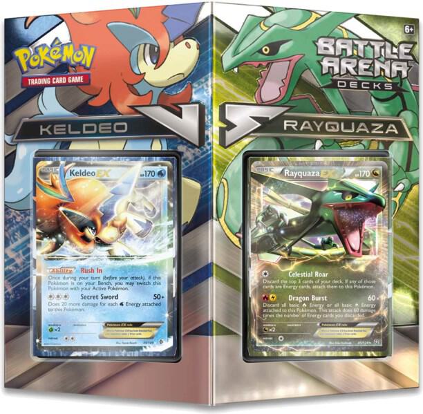 Pokemon TCG Steam Siege Steam Siege Battle Arena Decks Keldeo EX vs Rayquaza EX deck product