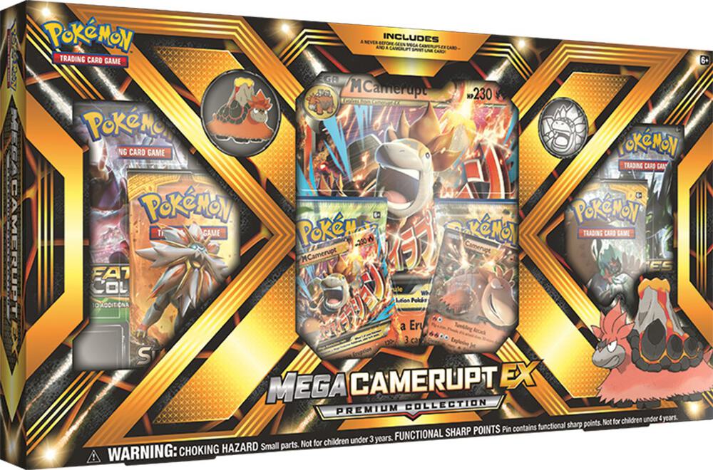 Pokemon TCG Sun and Moon Sun and Moon Mega Camerupt EX Premium Collection sealed box