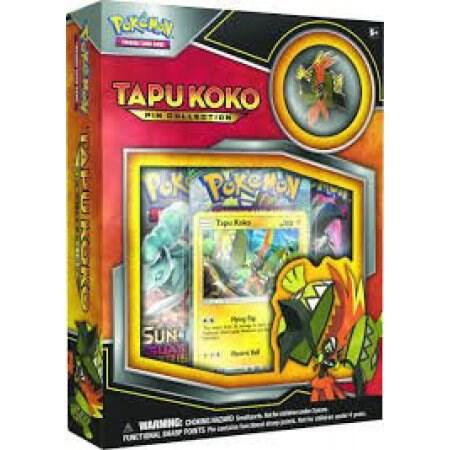 Pokemon TCG Guardians Rising Guardians Rising Tapu Koko Pin Collection sealed box