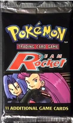 Pokemon TCG Team Rocket Team Rocket Booster Pack Unlimited Edition booster pack