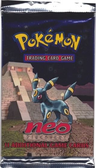Pokemon TCG Neo Discovery Neo Discovery Booster Pack Unlimited Edition booster pack