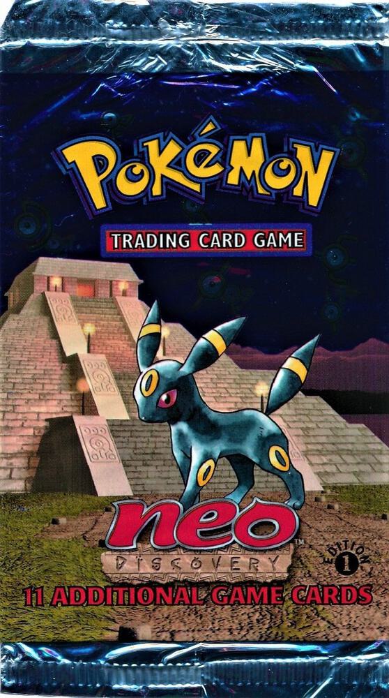 Pokemon TCG Neo Discovery Neo Discovery Booster Pack 1st Edition booster pack