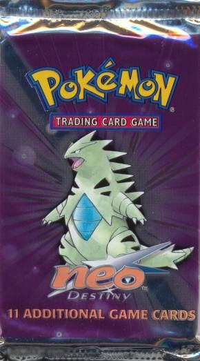 Pokemon TCG Neo Destiny Neo Destiny Booster Pack Unlimited Edition booster pack