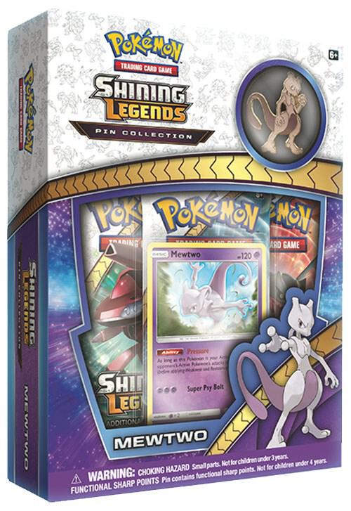 Pokemon TCG Shining Legends Shining Legends Pin Collection Mewtwo sealed box
