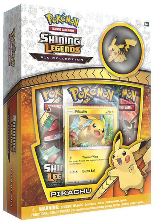 Pokemon TCG Shining Legends Shining Legends Pin Collection Pikachu sealed box