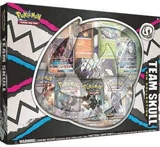Pokemon TCG Burning Shadows Burning Shadows Team Skull Pin Collection sealed box