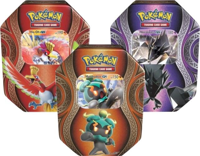 Pokemon TCG Burning Shadows Burning Shadows Mysterious Powers Tin Set of 3 trading card product