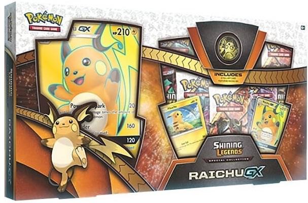 Pokemon TCG Shining Legends Shining Legends Special Collection Raichu GX sealed box