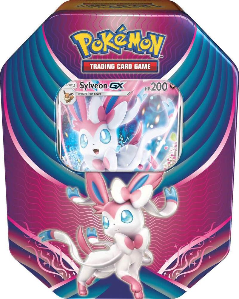 Pokemon TCG Celestial Storm Celestial Storm Evolution Celebration Tin Sylveon GX trading card product