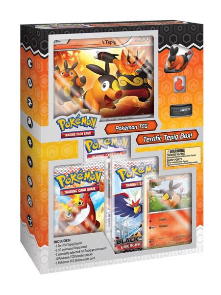 Pokemon TCG Emerging Powers Emerging Powers Starter Figure Boxes Terrific Tepig Box sealed box
