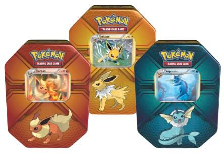 Pokemon TCG Guardians Rising Guardians Rising Triple Effect Tin Set of 3 trading card product