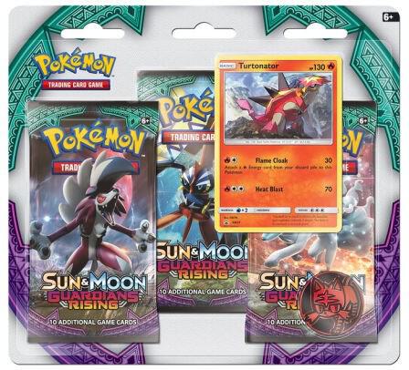 Pokemon TCG Guardians Rising Guardians Rising 3 Pack Blister Turtonator booster pack