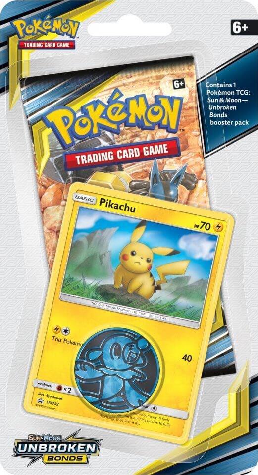 Pokemon TCG Unbroken Bonds Unbroken Bonds Single Pack Blister Pikachu booster pack