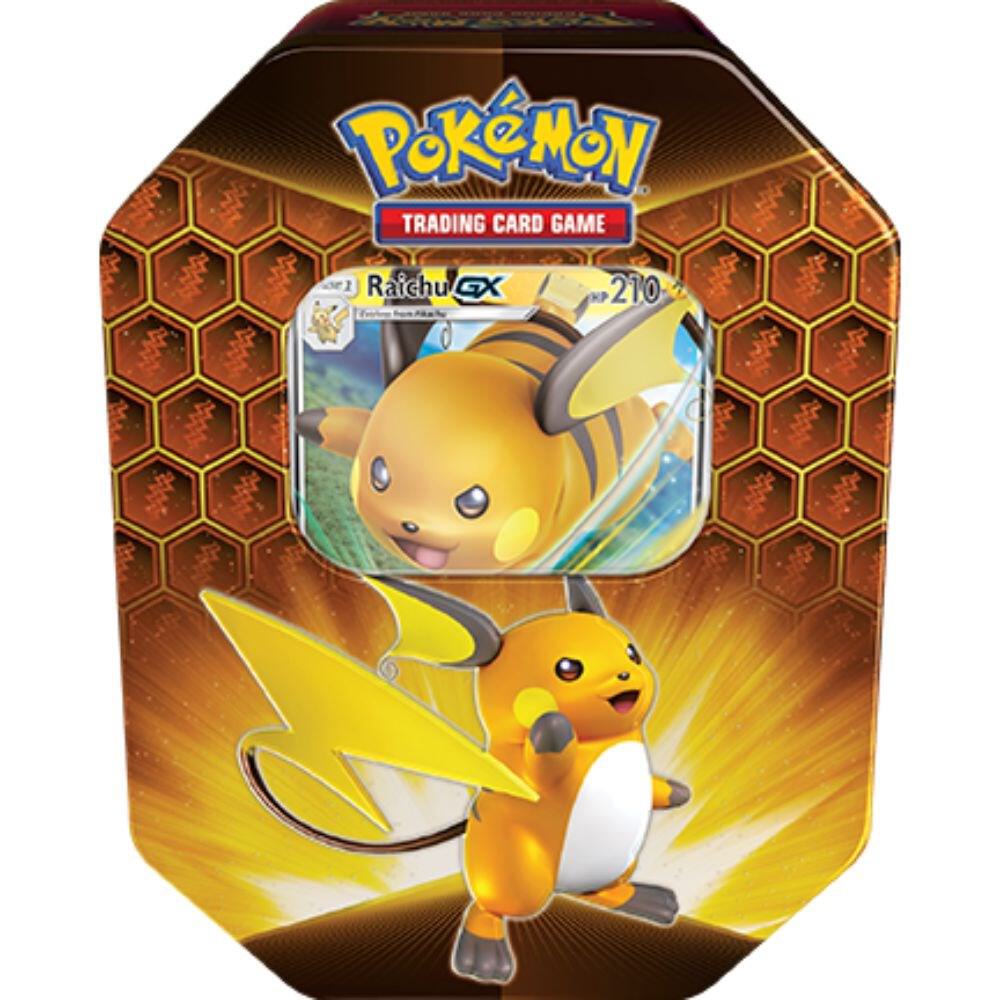 Pokemon TCG Hidden Fates Hidden Fates Tin Raichu GX trading card product