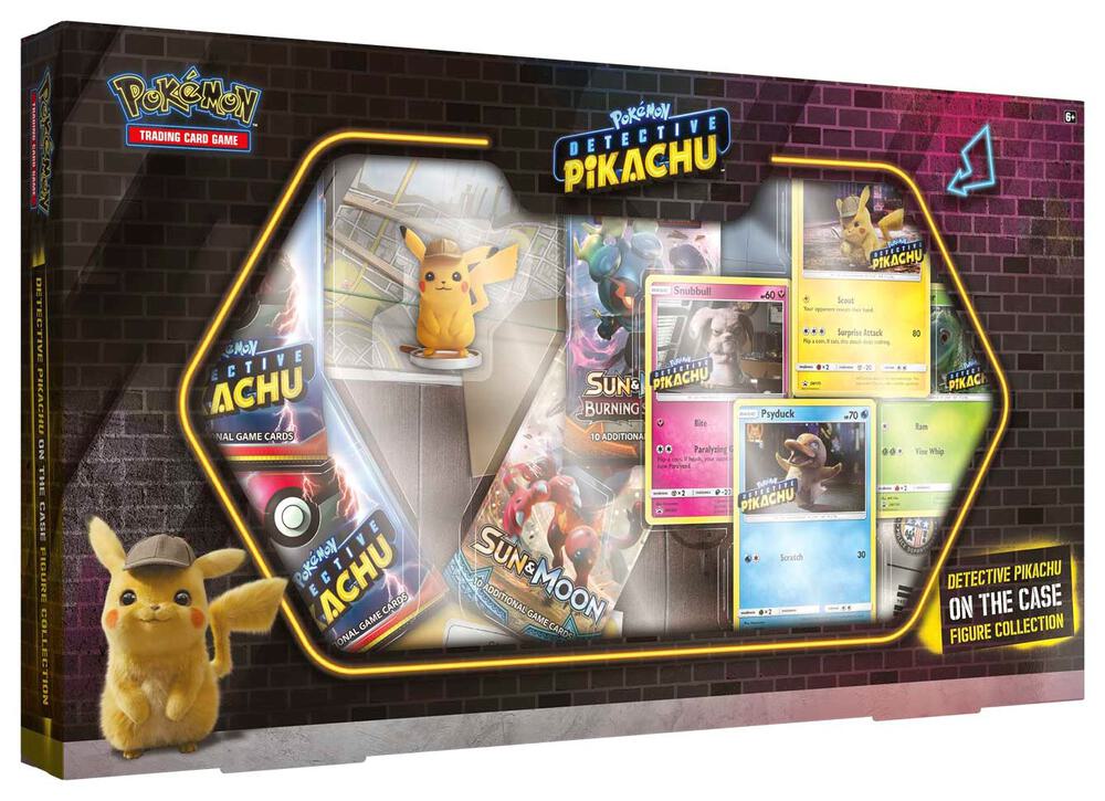 Pokemon TCG Detective Pikachu Detective Pikachu On the Case Figure Collection sealed box