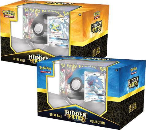 Pokemon TCG Hidden Fates Hidden Fates Poke Ball Collection Set of 2 sealed box
