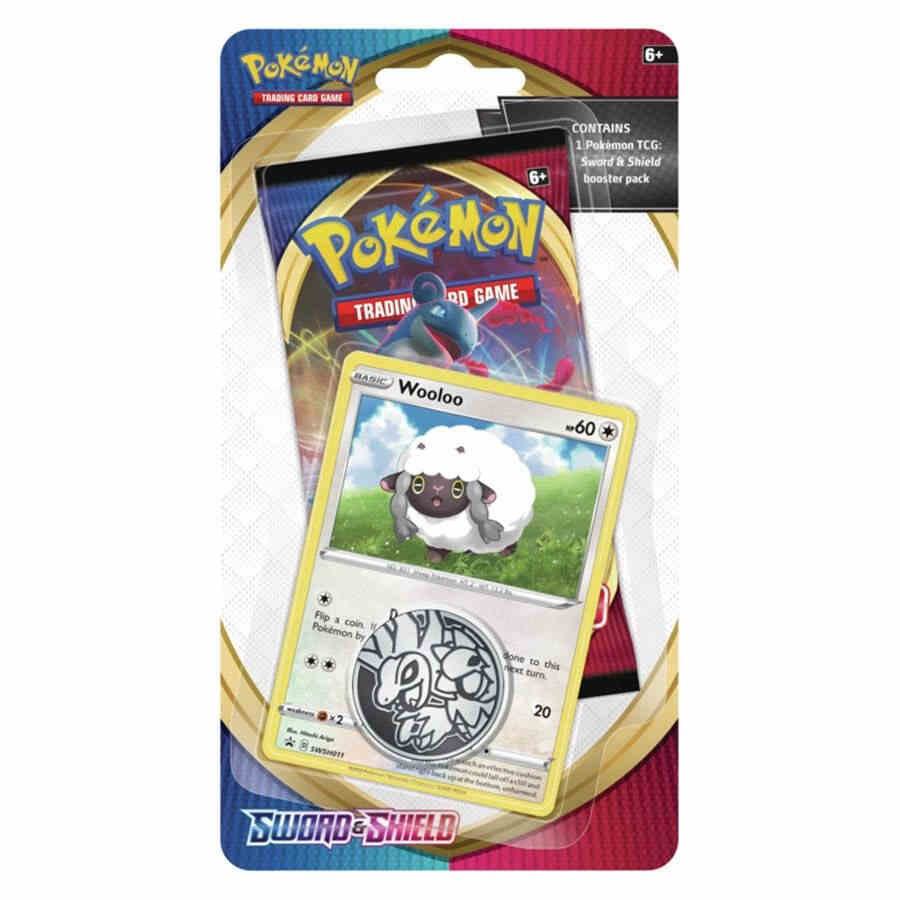 Pokemon TCG Sword and Shield Sword and Shield Single Blister Pack Wooloo booster pack