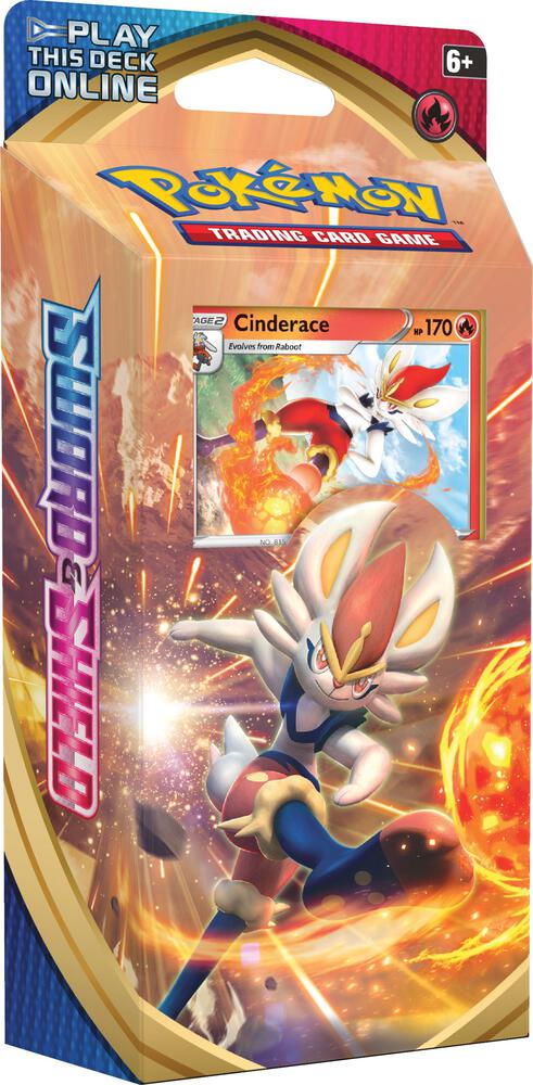Pokemon TCG Sword and Shield Sword and Shield Theme Deck Cinderace deck product