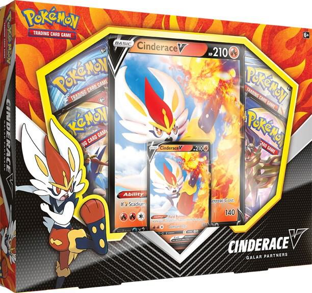 Pokemon TCG Sword and Shield Sword and Shield Galar Partners Box Cinderace V sealed box