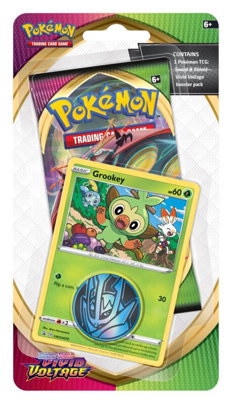 Pokemon TCG Vivid Voltage Vivid Voltage Single Pack Blister Grookey booster pack