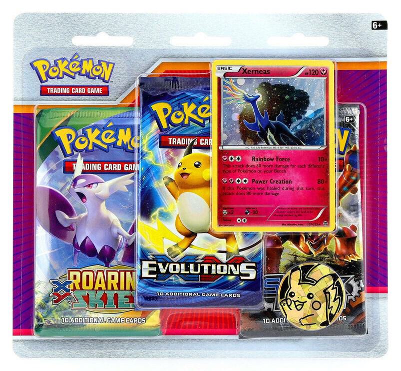 Pokemon TCG BREAKthrough BREAKthrough 3 Pack Blister Xerneas booster pack