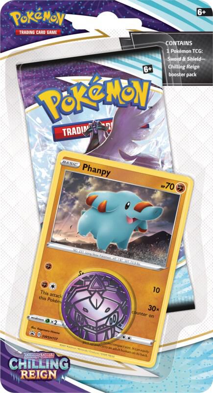 Pokemon TCG Chilling Reign Chilling Reign Single Pack Blister Phanpy booster pack