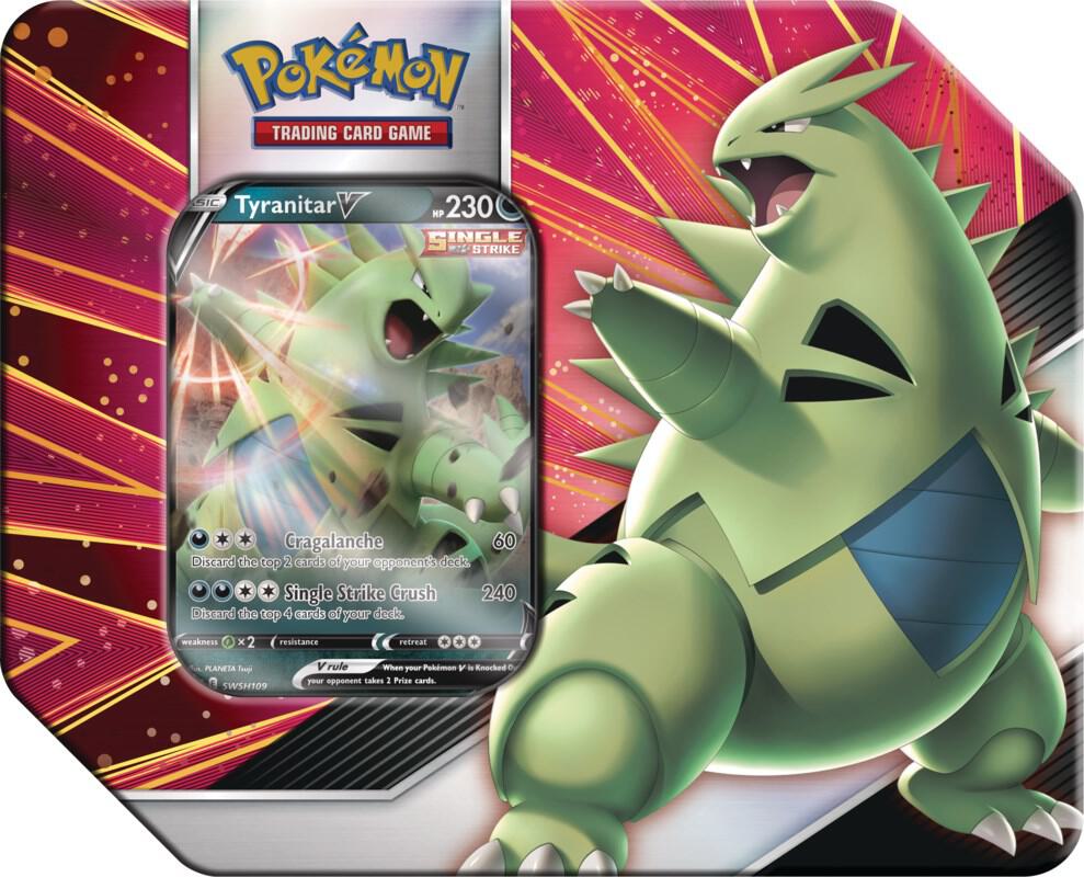 Pokemon TCG Battle Styles Battle Styles V Strikers Tin Tyranitar V trading card product