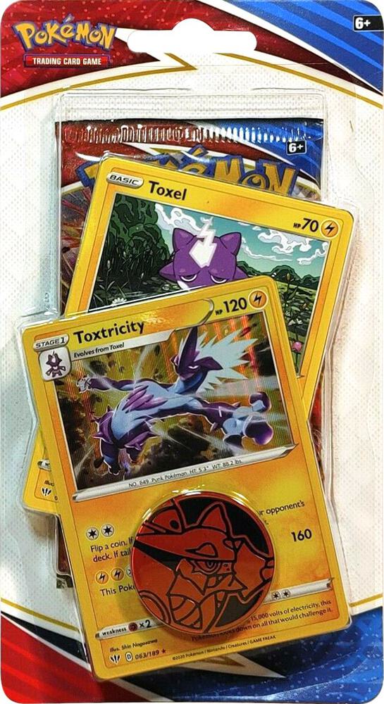 Pokemon TCG Battle Styles Battle Styles Premium Checklane Blister Toxtricity booster pack