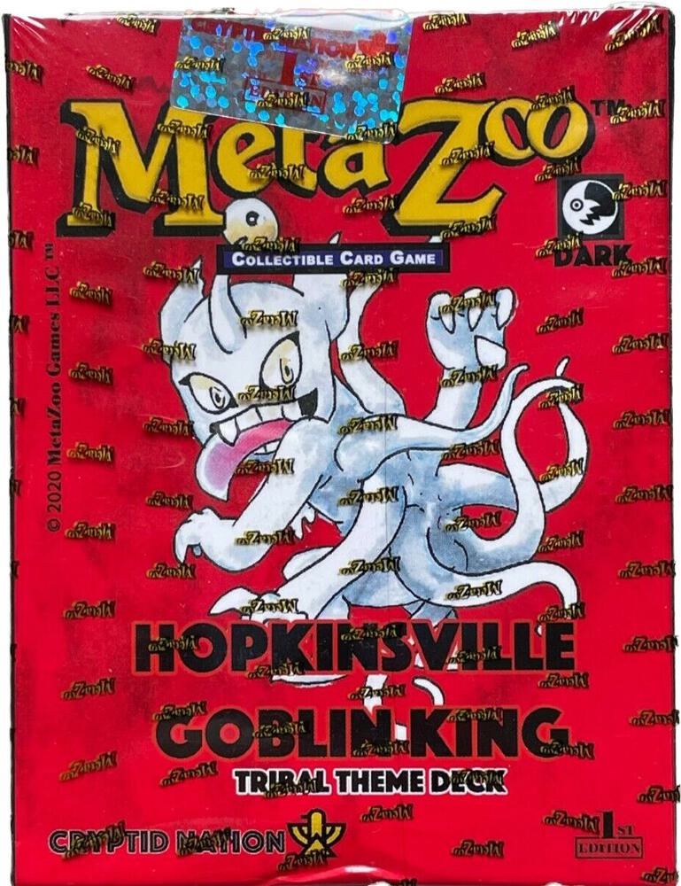 MetaZoo TCG Cryptid Nation Cryptid Nation Kickstarter Edition Hopkinsville Goblin King Tribal Theme Deck deck product