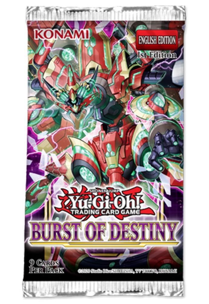 Yu-Gi-Oh! TCG Burst of Destiny Burst of Destiny Booster Pack 1st Edition booster pack