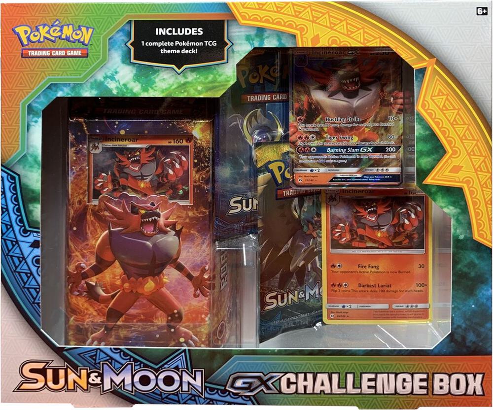 Pokemon TCG Sun and Moon Sun and Moon GX Challenge Box Incineroar sealed box
