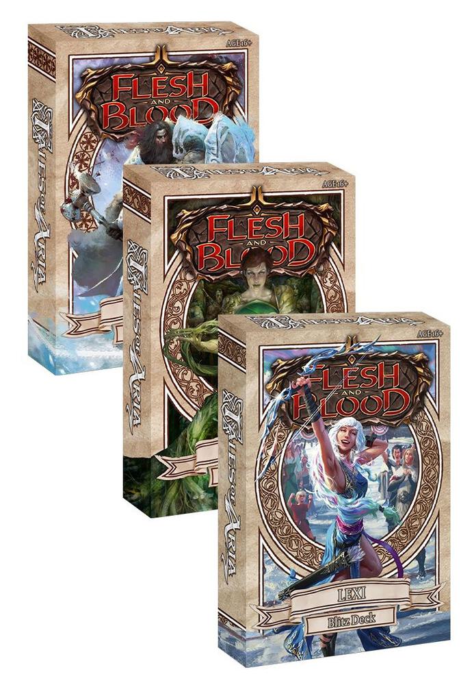 Flesh and Blood TCG Tales Of Aria Tales of Aria Blitz Deck Set of 3 deck product