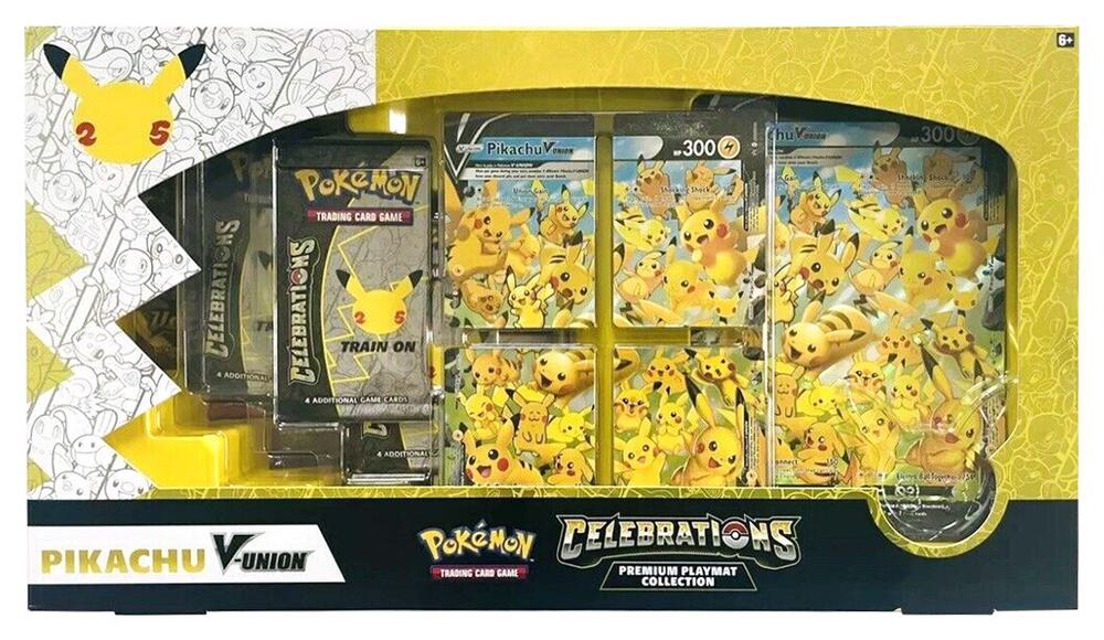 Pokemon TCG Celebrations Celebrations Premium Playmat Collection Pikachu V UNION sealed box