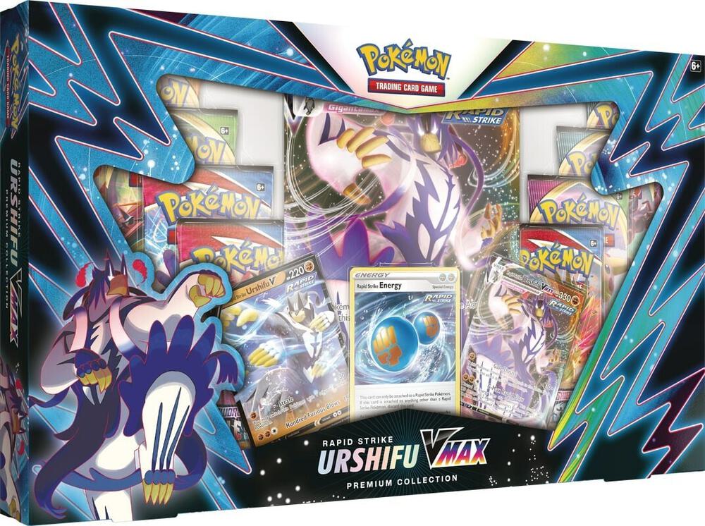 Pokemon TCG Fusion Strike Fusion Strike Rapid Strike Urshifu VMAX Premium Collection sealed box