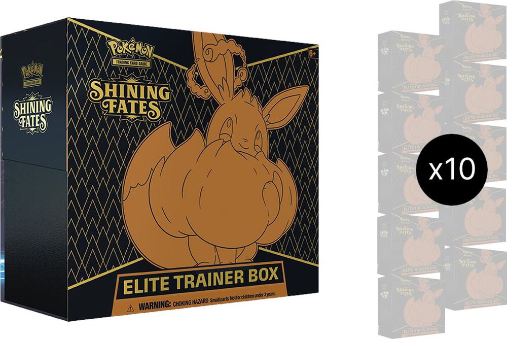 Pokemon TCG Shining Fates Shining Fates Elite Trainer Box Case sealed box