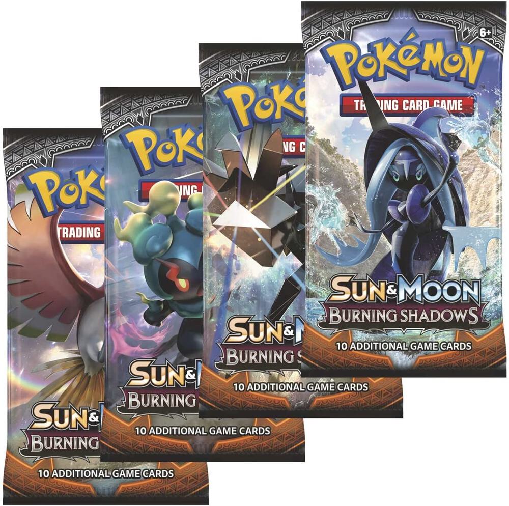 Pokemon TCG Burning Shadows Burning Shadows Booster Pack Art Bundle Set of 4 sealed box
