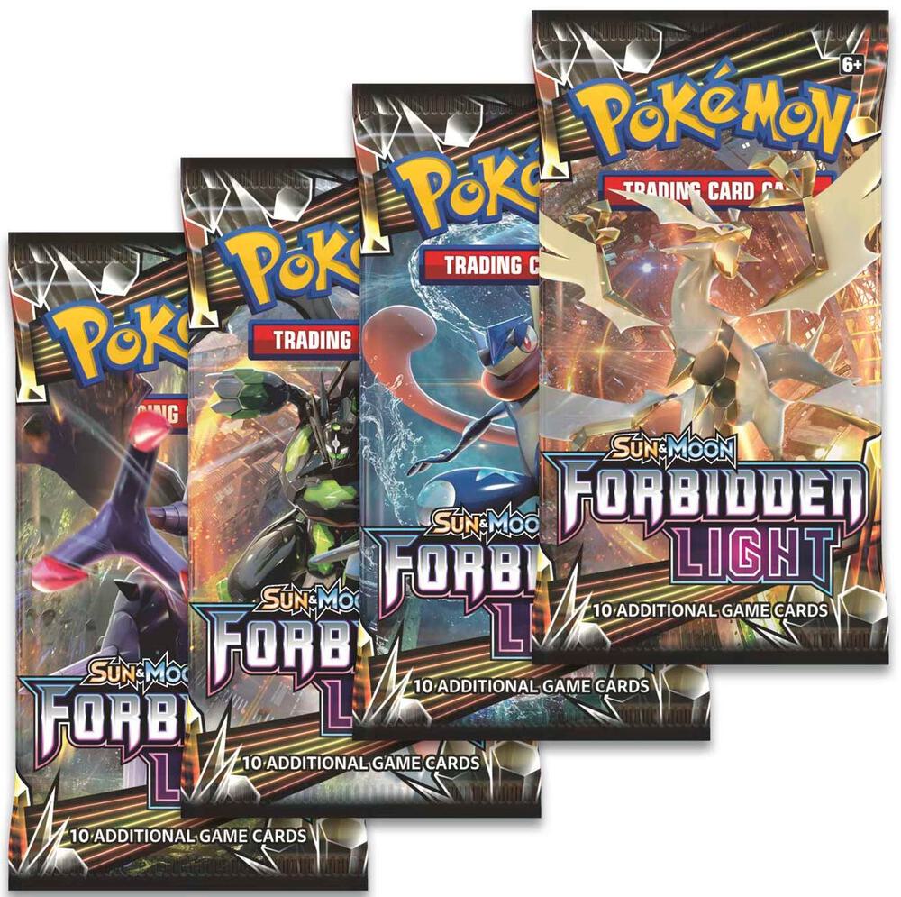 Pokemon TCG Forbidden Light Forbidden Light Booster Pack Art Bundle Set of 4 sealed box