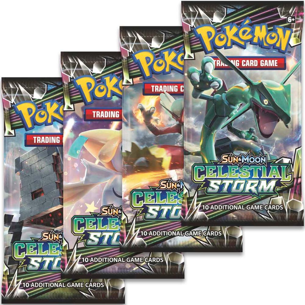 Pokemon TCG Celestial Storm Celestial Storm Booster Pack Art Bundle Set of 4 sealed box