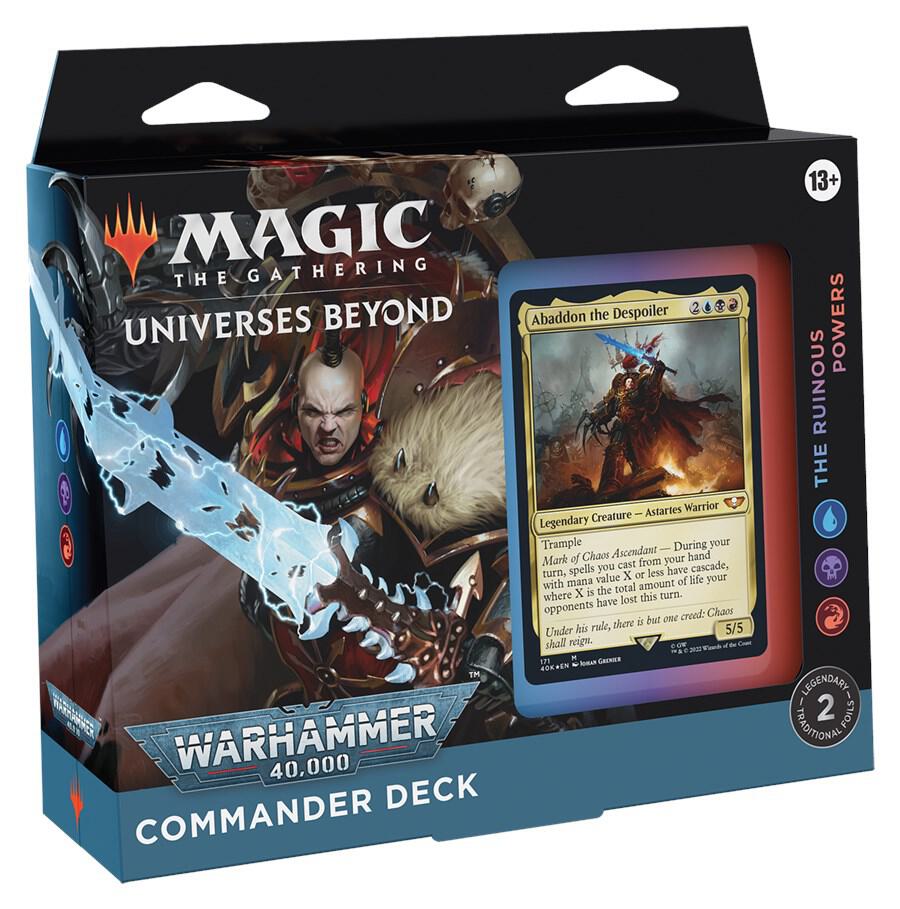 Magic the Gathering Universes Beyond Warhammer 40000 Universes Beyond Warhammer 40000 The Ruinous Powers Commander Deck deck product