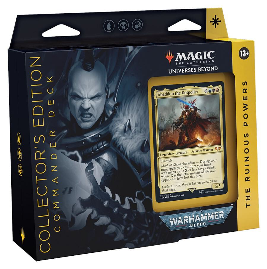 Magic the Gathering Universes Beyond Warhammer 40000 Universes Beyond Warhammer 40000 The Ruinous Powers Commander Deck Collectors Edition deck product