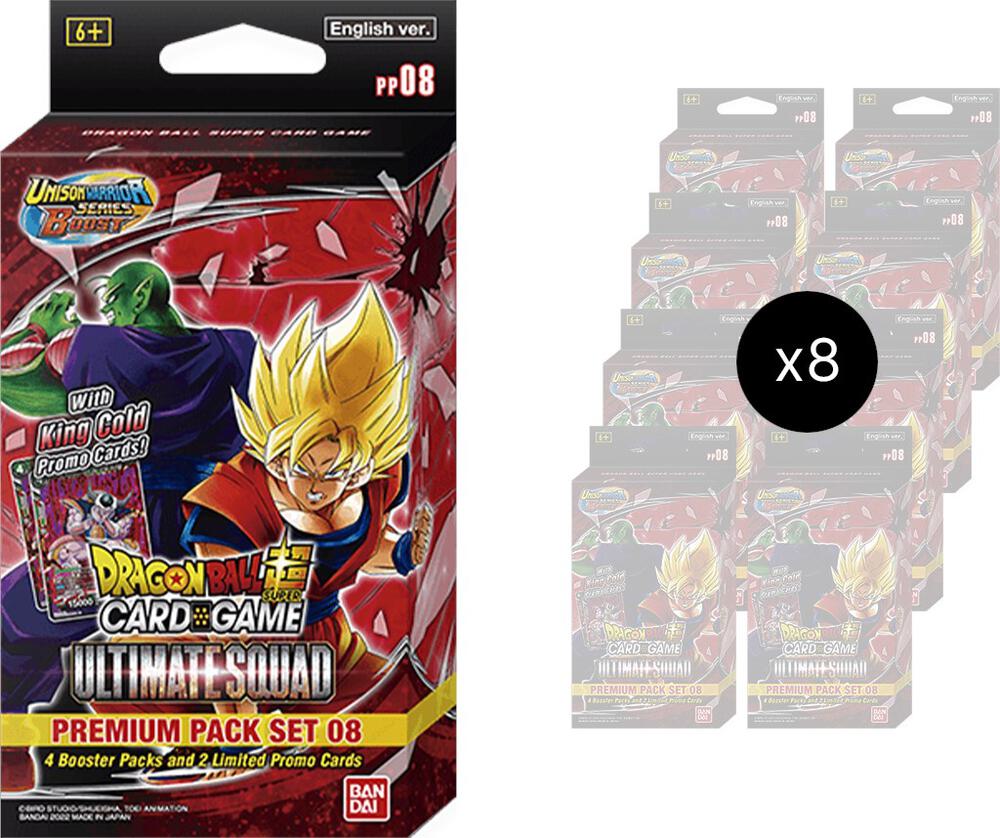 Dragon Ball Super Card Game Ultimate Squad Ultimate Squad Premium Pack Set 08 Display booster pack