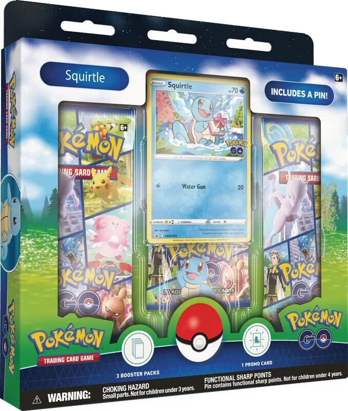 Pokemon TCG Pokemon GO Pokemon GO Pin Collection Squirtle sealed box