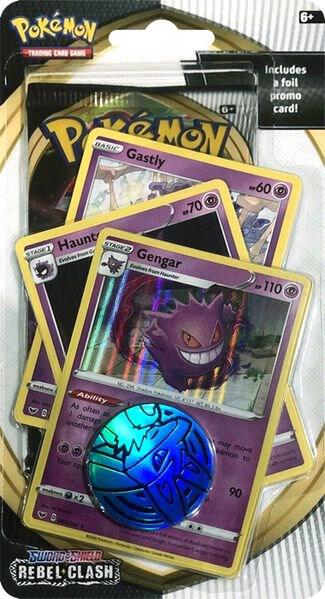 Pokemon TCG Rebel Clash Rebel Clash Premium Checklane Blister Gengar booster pack