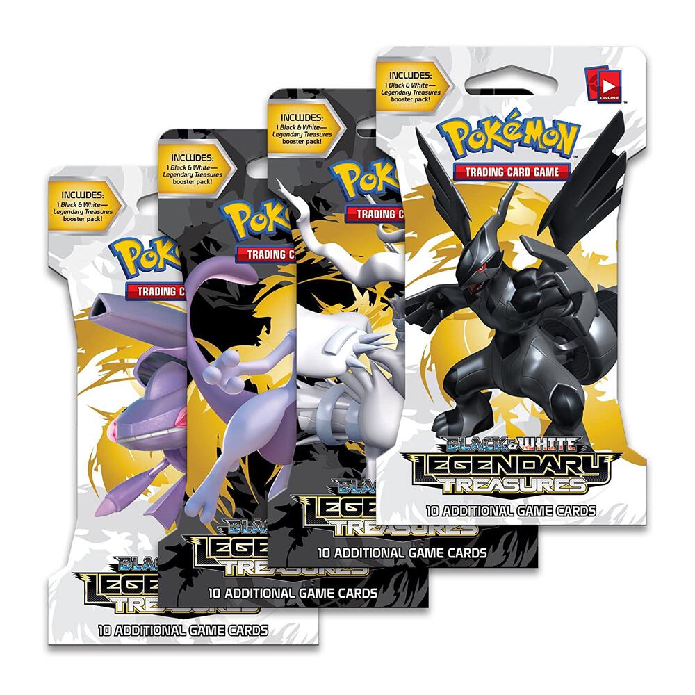 Pokemon TCG Legendary Treasures Legendary Treasures Sleeved Booster Pack Art Bundle Set of 4 sealed box