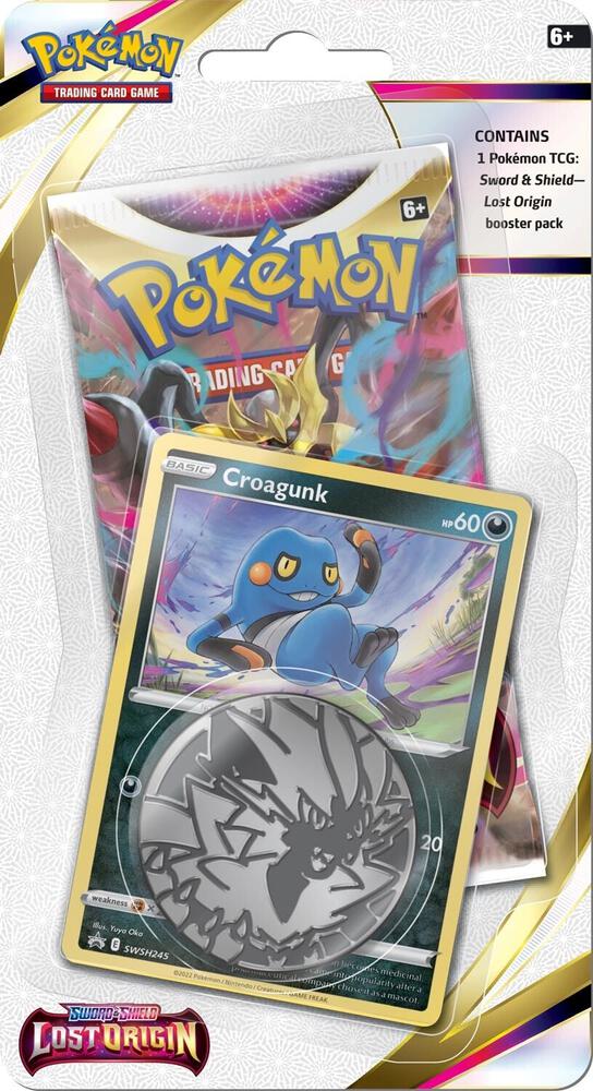 Pokemon TCG Lost Origin Lost Origin Single Pack Blister Croagunk booster pack