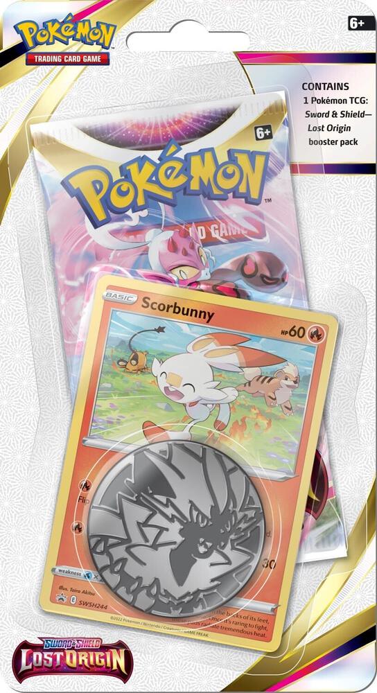 Pokemon TCG Lost Origin Lost Origin Single Pack Blister Scorbunny booster pack